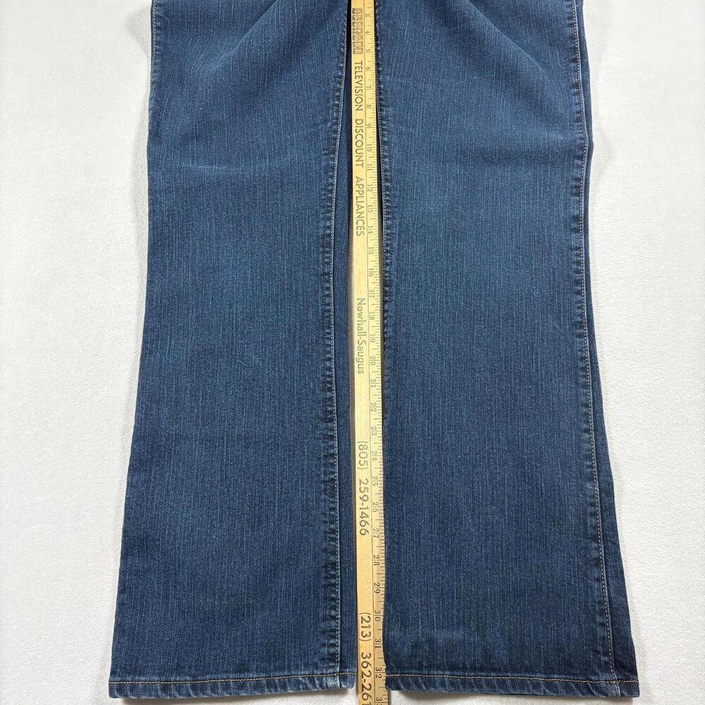 Wrangler Q-Baby Womens Jeans Size 15/16x34 Blue Denim Mid Rise Stretch Bootcut - Picture 8 of 13